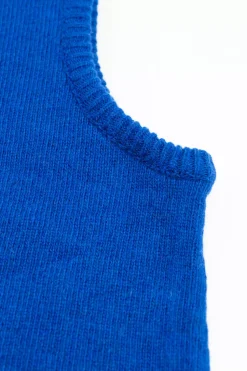 Balaclava Knit Hood - Kobalt Blau