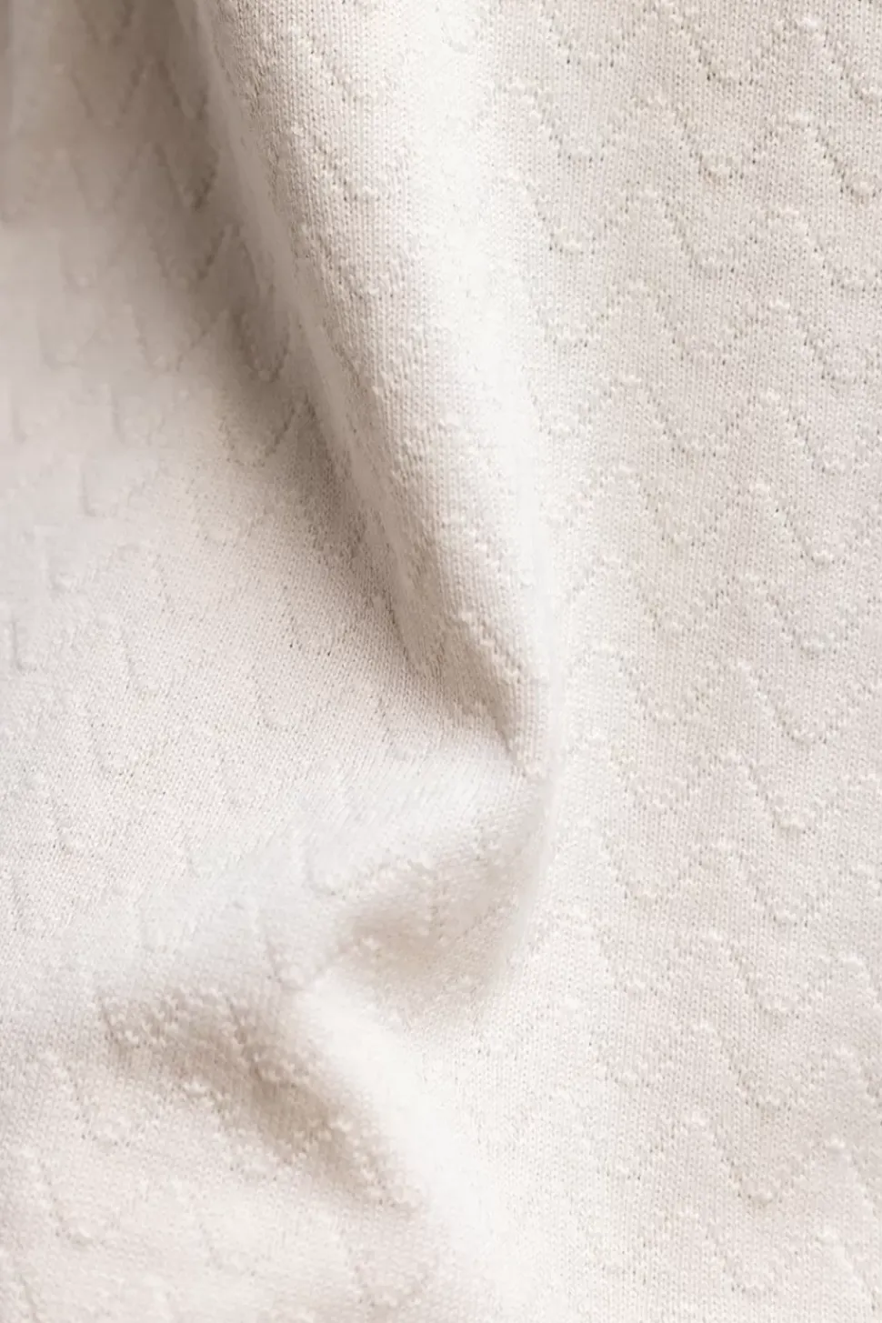 Bowling Hemd Aus Bio-Baumwoll-Strick Off-White