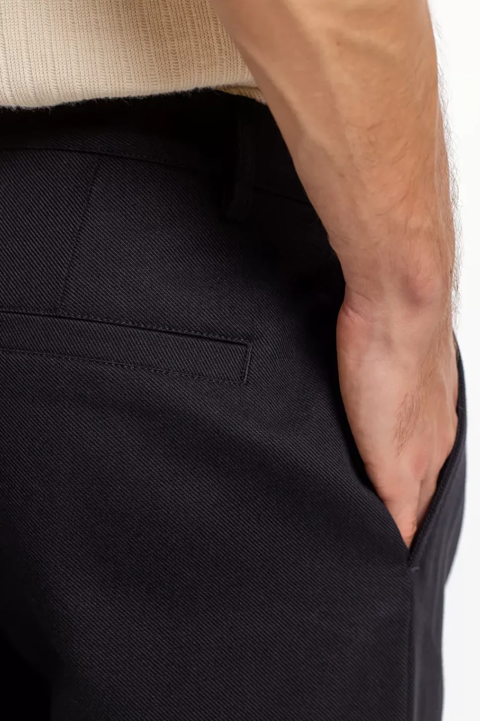 Chino Hose Bio Baumwolle - Schwarz