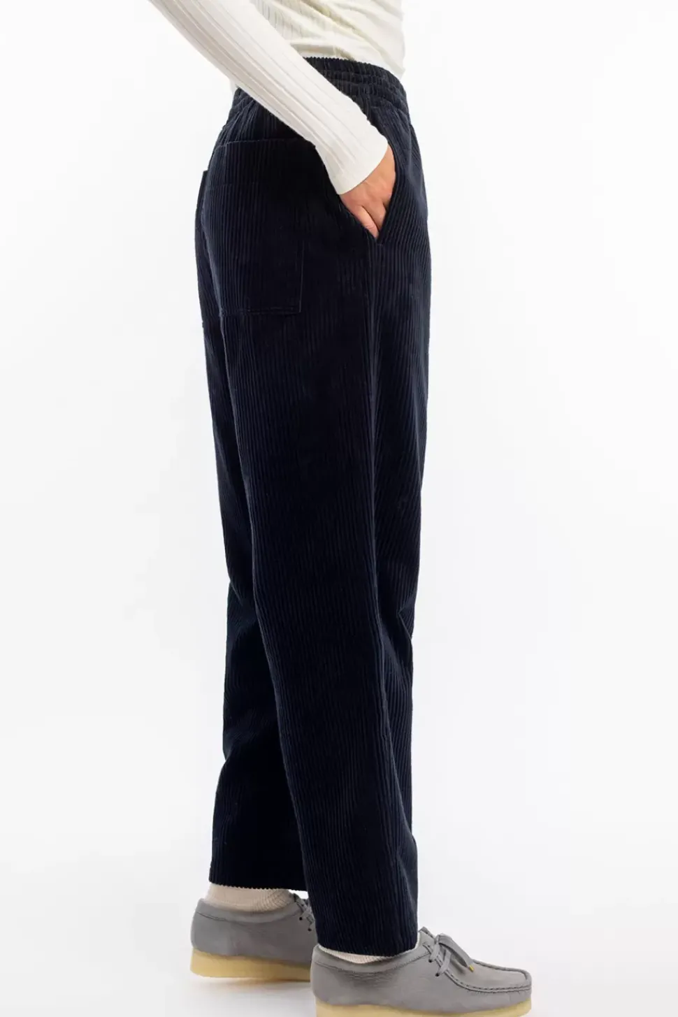 Cord Hose Bio Baumwolle - Dunkelblau