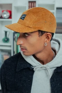 Cord 5-Panel Cap Bio Baumwolle - Toffee