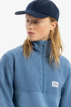 Divided Half Zip Bio Baumwolle - Hellblau