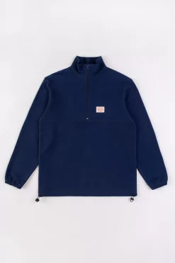 Divided Half Zip Sweatshirt Blau