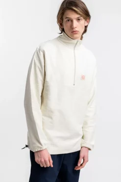 Divided Half Zip Sweatshirt Off-White