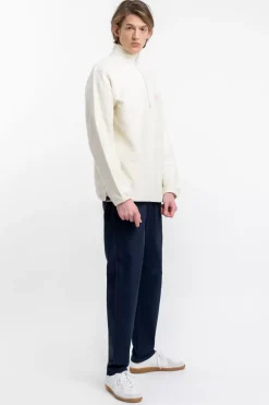 Divided Half Zip Sweatshirt Off-White