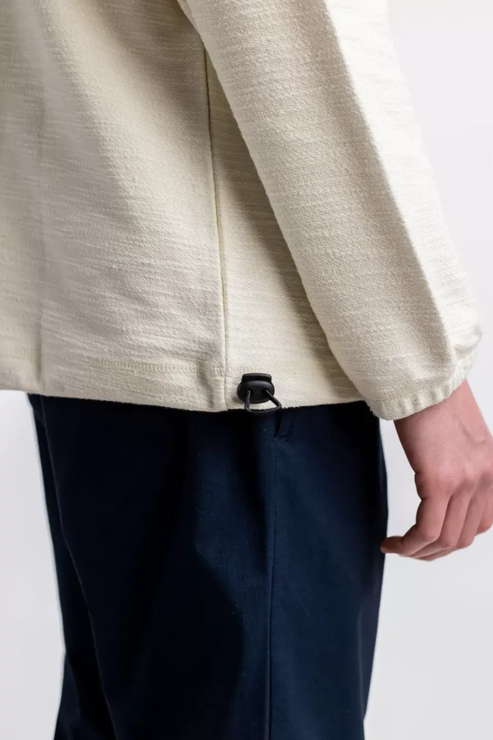 Divided Half Zip Sweatshirt Off-White