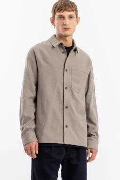 Flanell Hemd Bio Baumwolle - Braun Meliert
