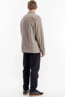 Flanell Hemd Bio Baumwolle - Braun Meliert