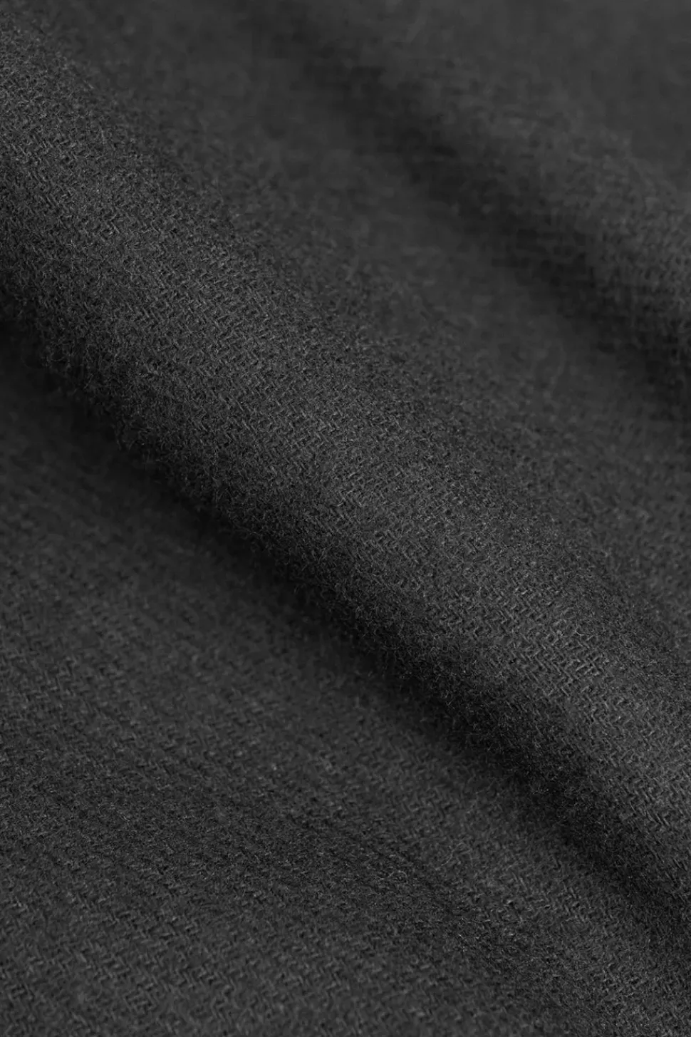 Flanell Hemd Bio Baumwolle - Schwarz