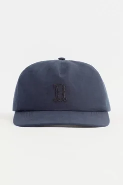 Floppy Cap Leinen Mix - Dunkelblau
