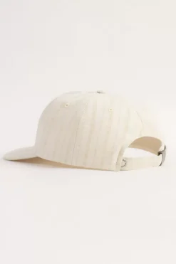 Floppy Cap Leinen Mix - Weis