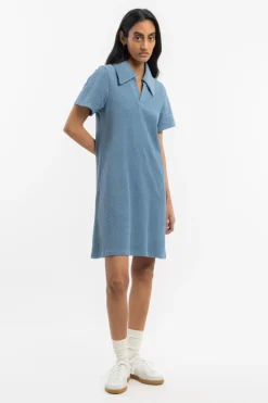 Frottee Kleid Bio Baumwolle - Hellblau