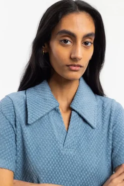 Frottee Kleid Bio Baumwolle - Hellblau