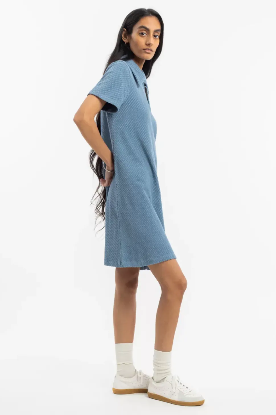 Frottee Kleid Bio Baumwolle - Hellblau