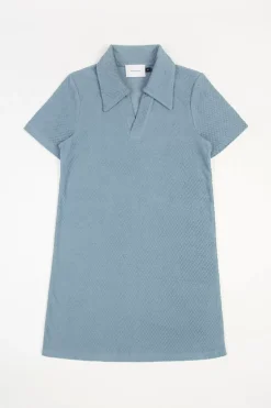 Frottee Kleid Bio Baumwolle - Hellblau