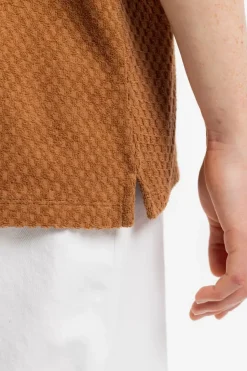 Frottee Polo Bio Baumwolle - Karamell