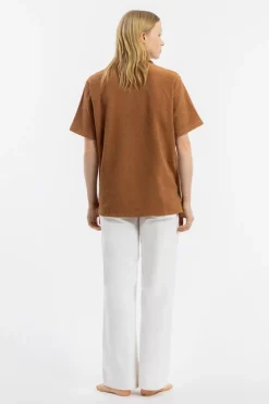 Frottee Polo Bio Baumwolle - Karamell