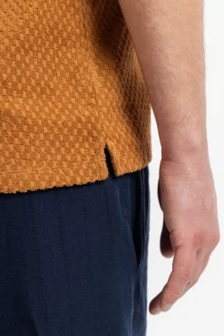 Frottee Polo Bio Baumwolle - Karamell