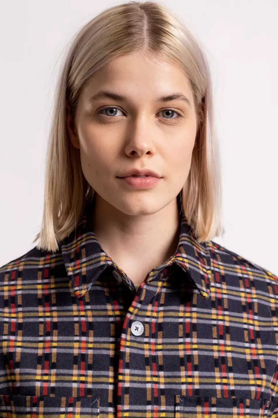 Gemustertes Overshirt Aus Bio-Baumwolle