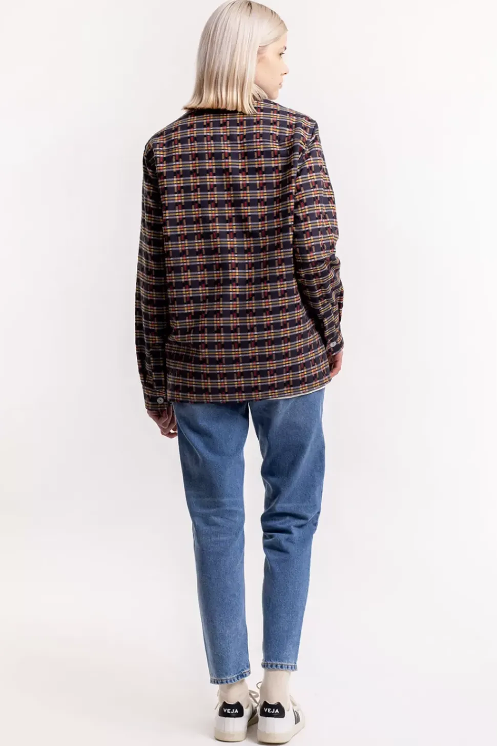 Gemustertes Overshirt Aus Bio-Baumwolle