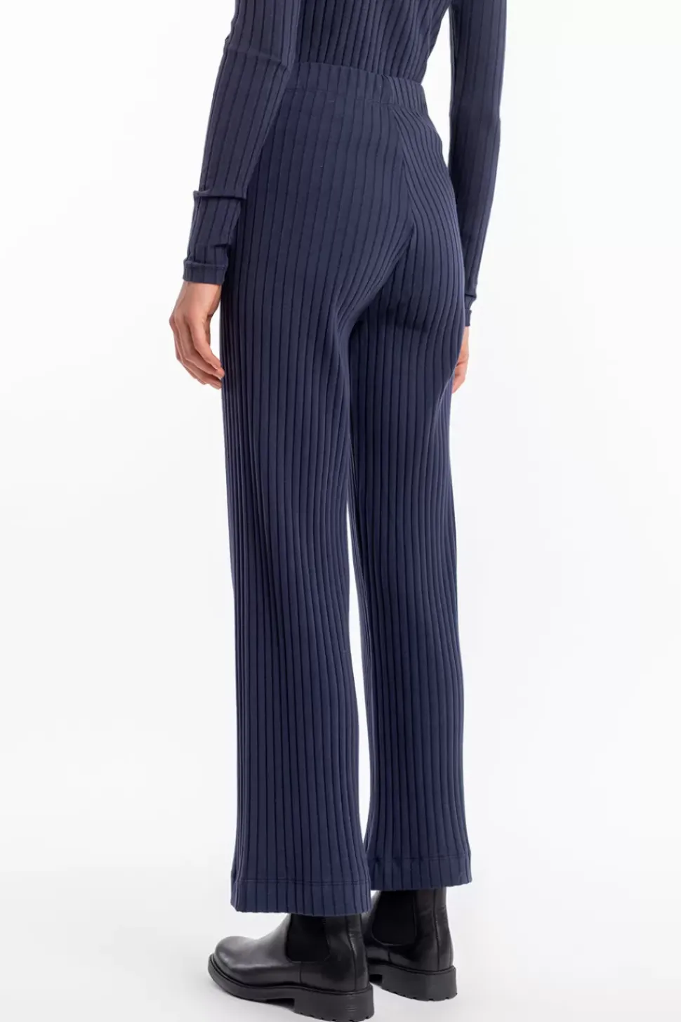 Gerippte Hose Bio Baumwolle - Dunkelblau