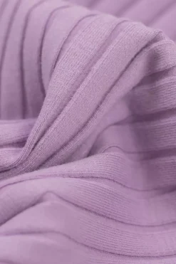 Gerippte Hose Bio Baumwolle - Lavendel