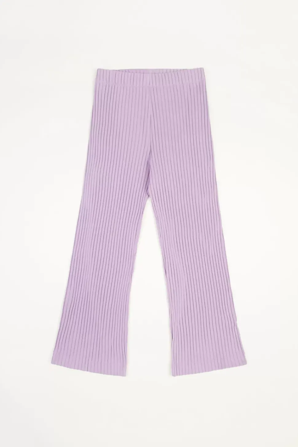 Gerippte Hose Bio Baumwolle - Lavendel