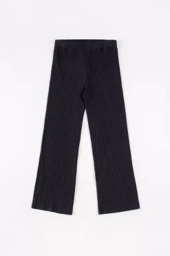 Gerippte Hose Bio Baumwolle - Schwarz