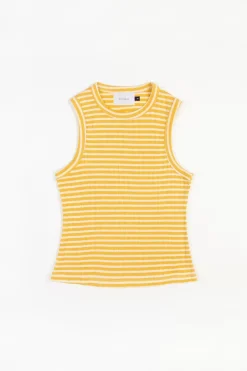 Geripptes Singlet Bio Baumwolle - Gestreift