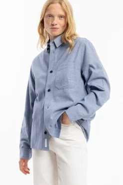 Hemd Bio Baumwolle - Denim Blau