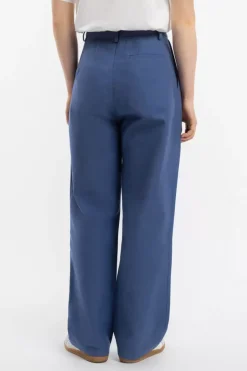 High Waist Hose Bio-Baumwolle - Blau