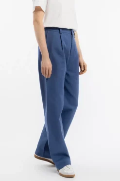 High Waist Hose Bio-Baumwolle - Blau