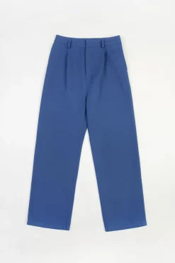 High Waist Hose Bio-Baumwolle - Blau