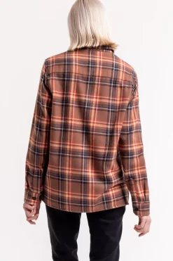 Kariertes Flanell Overshirt Rot / Braun