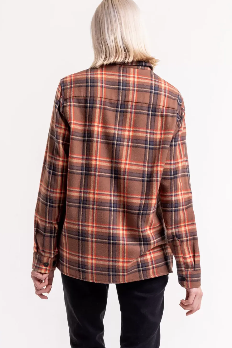 Kariertes Flanell Overshirt Rot / Braun
