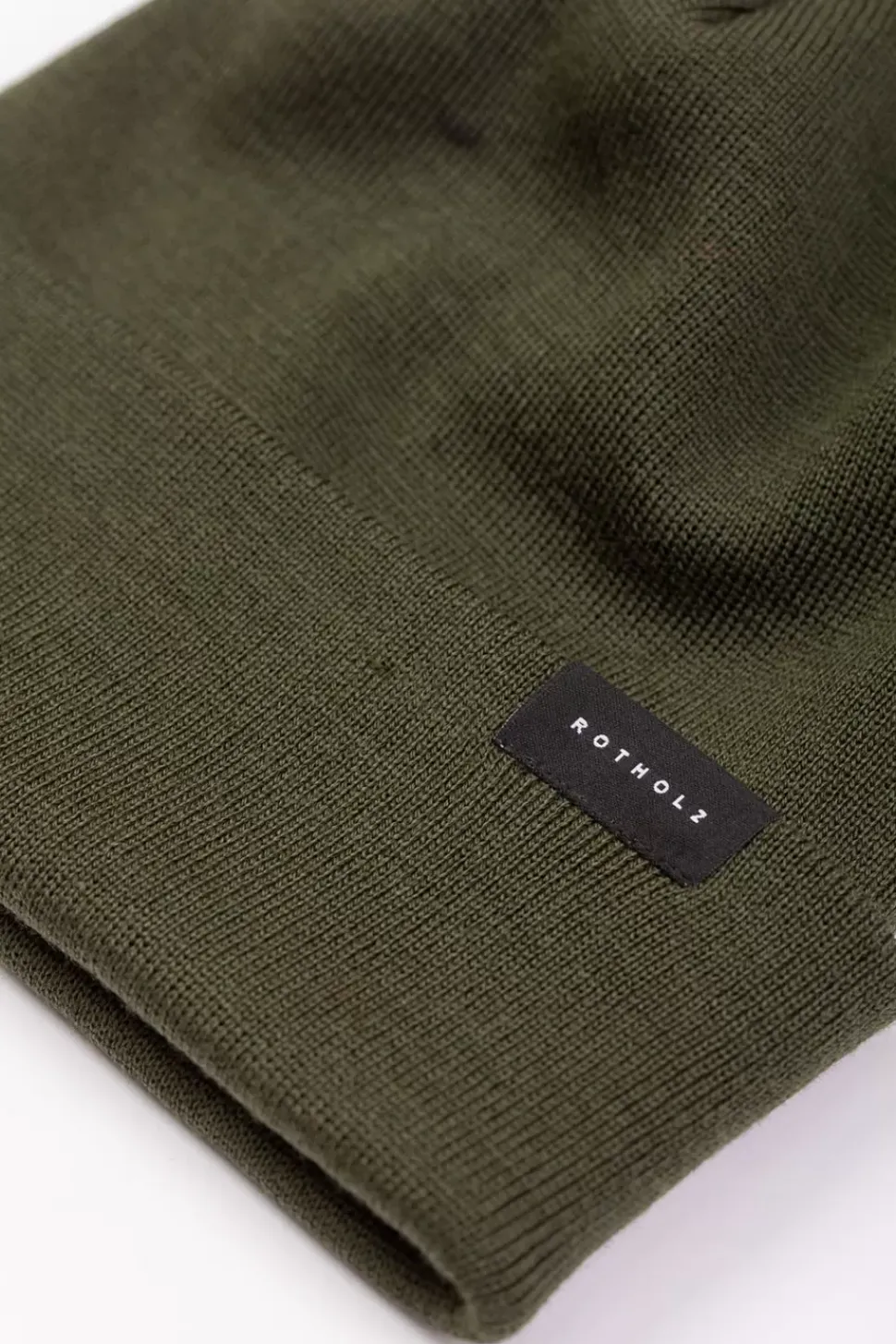 Klassische Mutze Merino Fein - Oliv