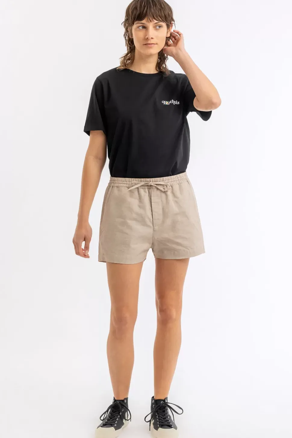Kurze Hose Aus Hanf & Bio-Baumwolle Natur