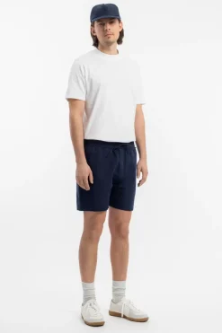 Kurze Hose Leinen Mix - Dunkelblau