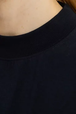 Kurzes T-Shirt Bio Baumwolle - Schwarz