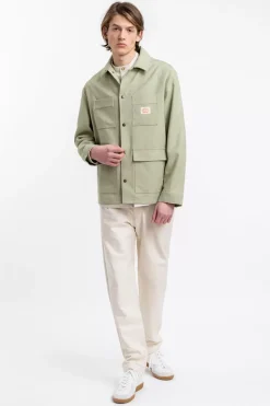Leichte Jacke Aus Bio Canvas Grun Kariert