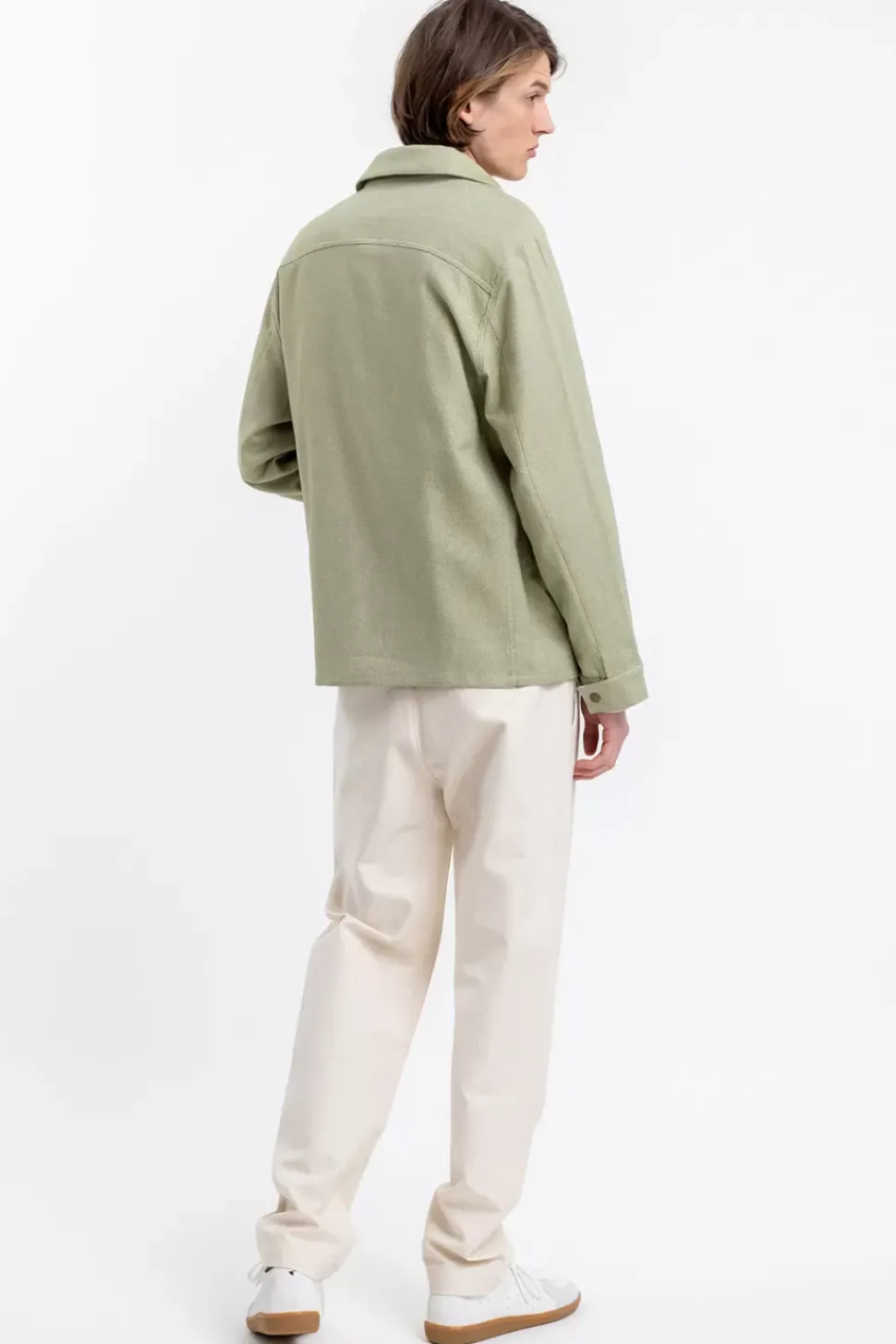 Leichte Jacke Aus Bio Canvas Grun Kariert
