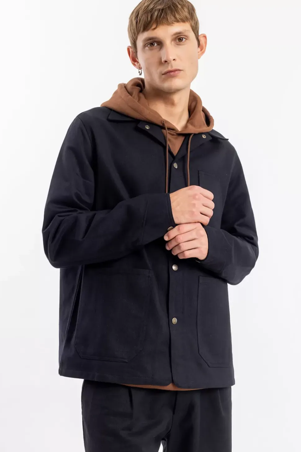 Leichte Jacke Bio Baumwolle - Schwarz