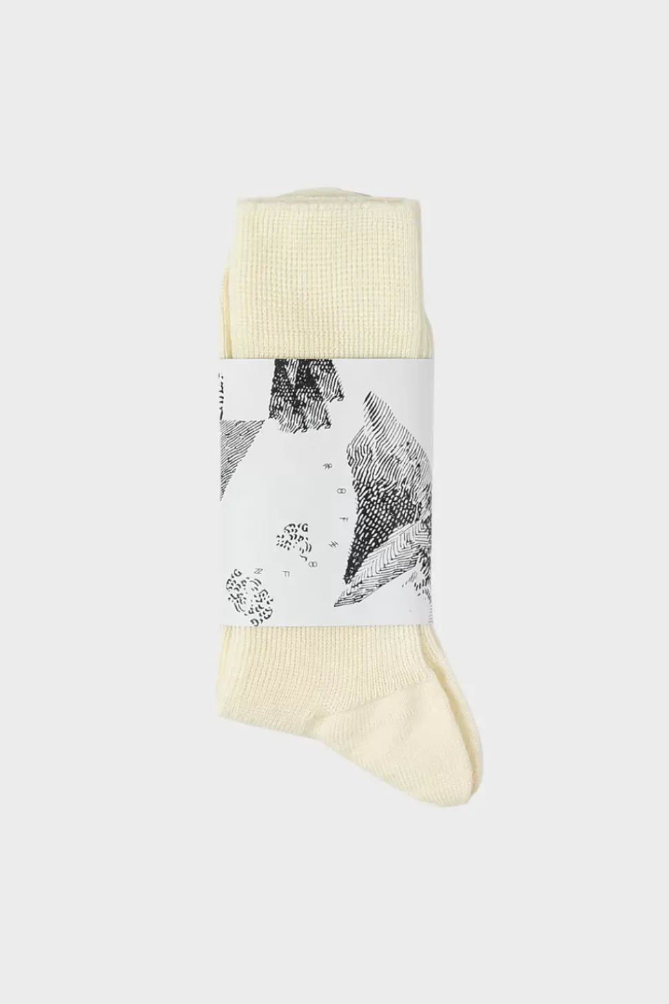 Leichte Socken Schurwolle - Weis
