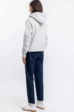 Logo Hoodie Aus Bio-Baumwolle Grau