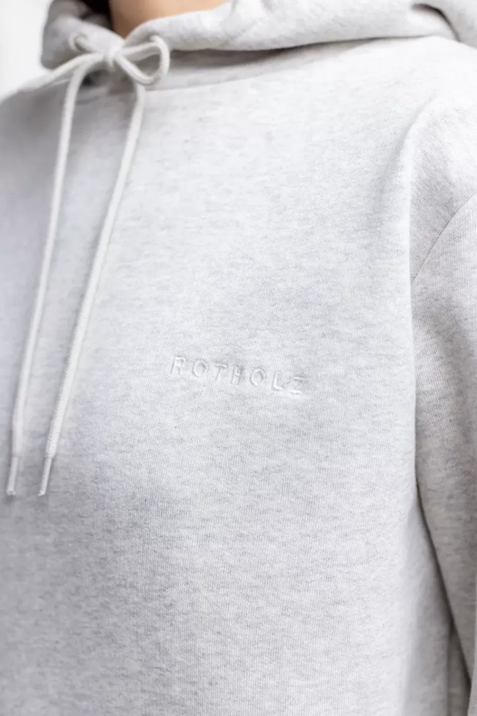 Logo Hoodie Aus Bio-Baumwolle Grau