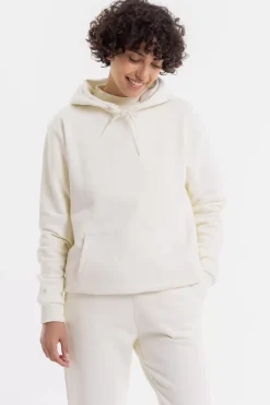 Logo Hoodie Aus Bio-Baumwolle Weis