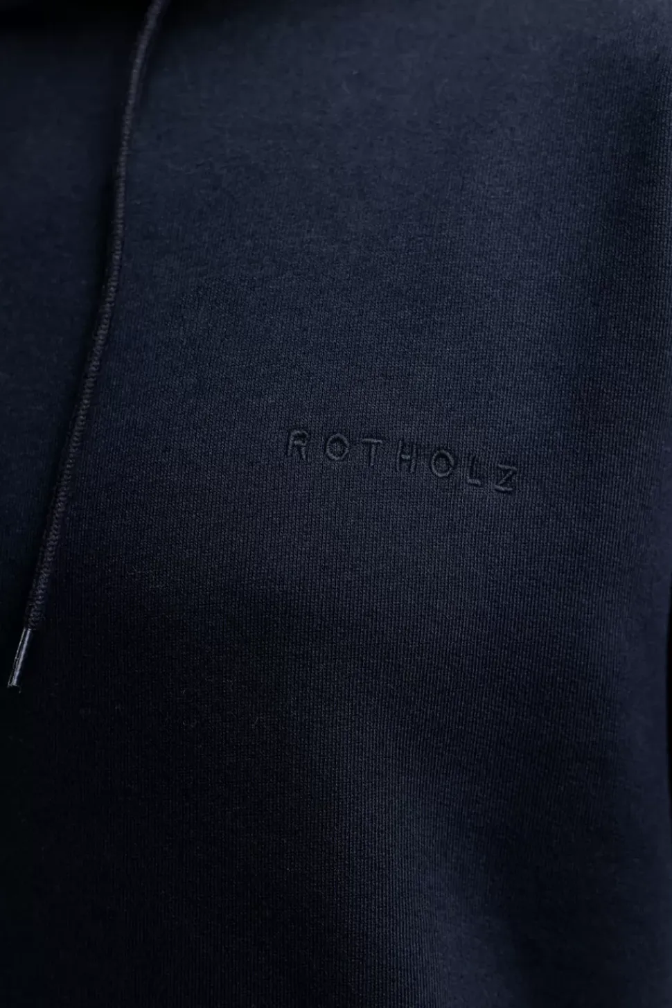 Logo Hoodie Aus Bio-Baumwolle Schwarz