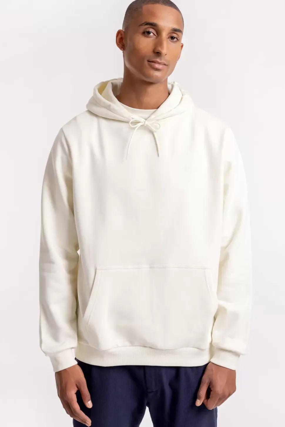 Logo Hoodie Aus Bio-Baumwolle Weis