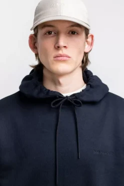 Logo Hoodie Aus Bio-Baumwolle Schwarz