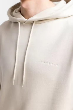 Logo Hoodie Aus Bio-Baumwolle Creme